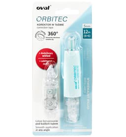 Korrektorlint OVAL vajutatav 5mm x 6m QSR-506/1R Pastellsinine+ lisalint