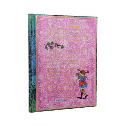 2027 Kalendermärkmik Paperblanks 18-kuud, Astrid Lindgren,Pippi Longstocking