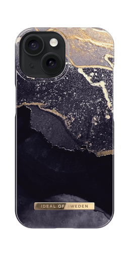 Fashion Case iPhone 15 - Golden Twilight Marble