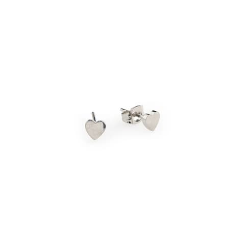 Kõrvarõngad Timi Stina - Small Heart Stud, Silver