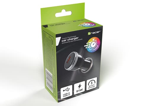 Tracer Autolaadija 51W USB-C + USB-A