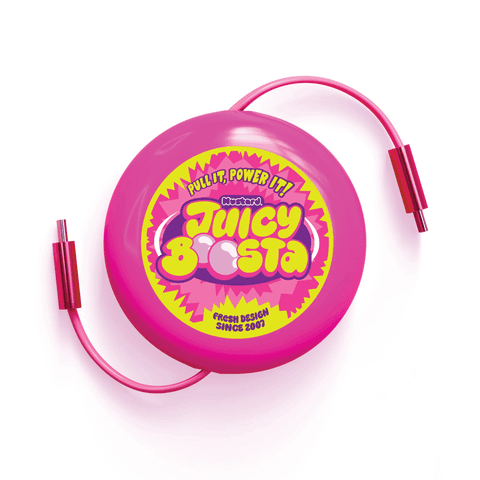 Juicy Boosta Charging Cable - Pink