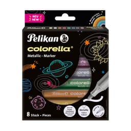 Pelikan marker Colorella, metallik, ümar ots, 8 tk