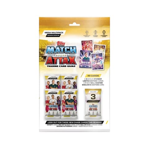 Jalgpallikaardid - UCC 2026 Match Attax Mega Multipack komplekt