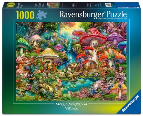 Ravensburger pusle 1000 tk: rõõmus seeneküla