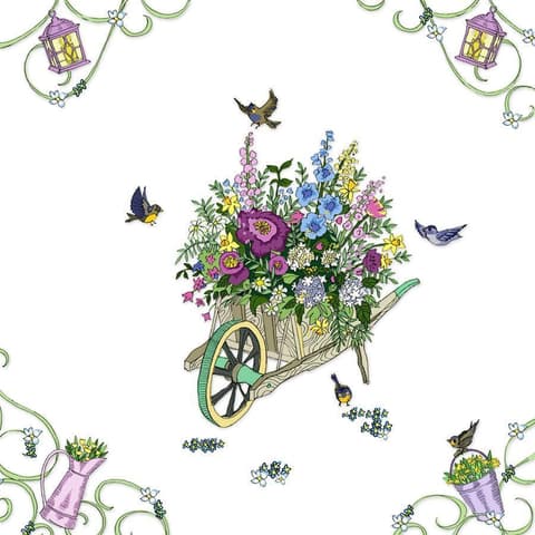 Kaart CC Flowers Wheelbarrow