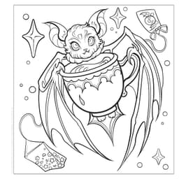 Creepy Curiosities Coloring Book: Eerie Designs to Terrify and Delight