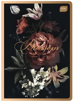 Kaustik A5 SATIN GOLD 80 lehte ruuduline, kaas kuldse läikega