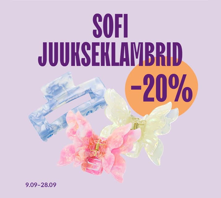 SOFI juukseklambrid -20%! 09.09-28.09
