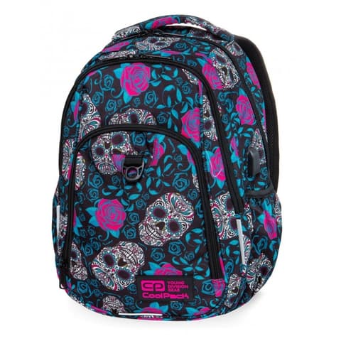 CoolPack seljakott Strike L Skulls & Roses, 27 l