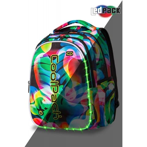 CoolPack seljakott Joy L LED, 26L - Rainbow Leaves