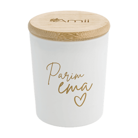 Sojavahast lõhnaküünal Passion 140g, sõnumiga Parim ema